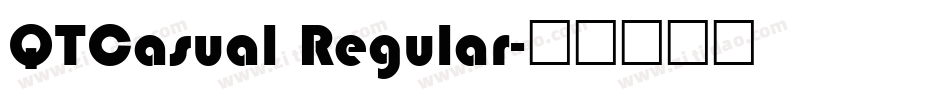 QTCasual Regular字体转换